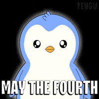 May The Fourth Be With You Star Wars Day GIF by Pudgy Penguins