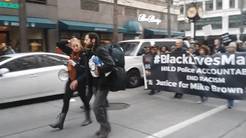 Seattle Protesters March for Racial Equality on Black Friday