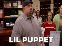 kindalikesorta comedy comedian puppet latino GIF