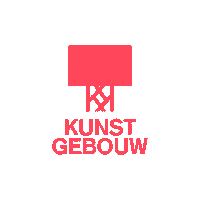 Kunstgebouw_communicatie logo rood kunstgebouw Sticker