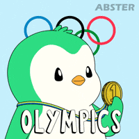 Penguin Kiss GIF by Abster