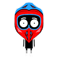 _ma_design_ reaction helmet rider dizzy Sticker