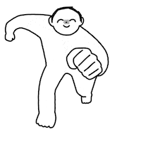 Run Running Sticker by circlecan