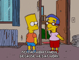 happy bart simpson GIF