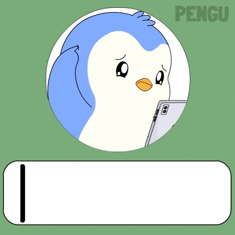 Text Hello GIF by Pudgy Penguins