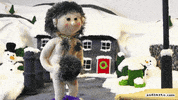 nudinits fun comedy snow cold GIF