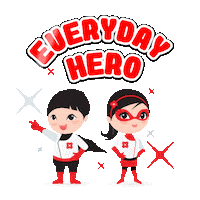 Superman Hero Sticker by DBS Bank Ltd