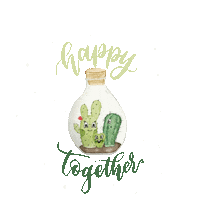 Happy Together Lettering Sticker