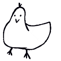 Bird Dismiss Sticker by Stephanie T.