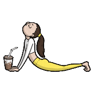 Girl Coffee Sticker by Comicada