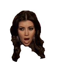 kim kardashian yawn STICKER by imoji