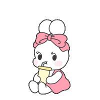 happyyoni coffee water chill drinking Sticker