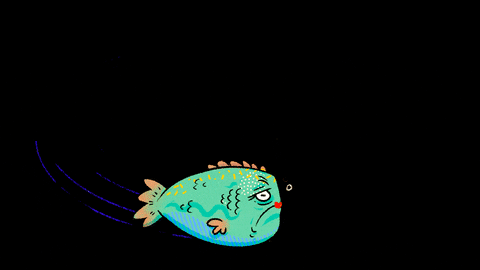 bailycrawford giphyupload sad fish swim GIF