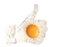 facebook egg Sticker by The Eggshibit