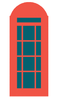 Phonebooth Sticker by hyde park village