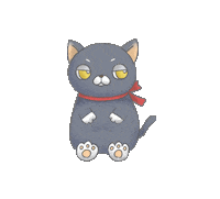 ramisutoy cat blackcat 貓 fatcat Sticker