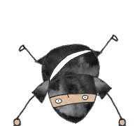 Happy Dancing Ninja Sticker by HITRECORD