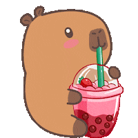 Happy Boba Tea Sticker