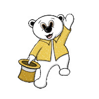 Polar Bear Hello Sticker by Cascade Method