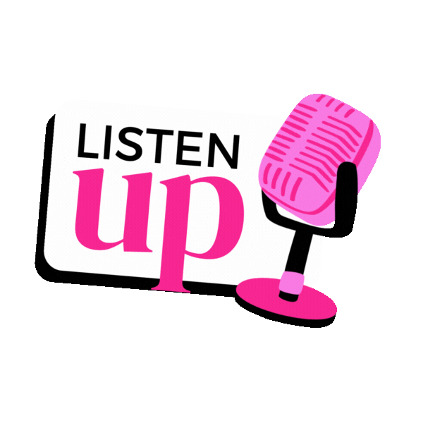 preddycreative giphyupload podcast microphone listen up Sticker