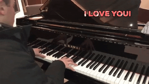 i love you piano GIF by Casol