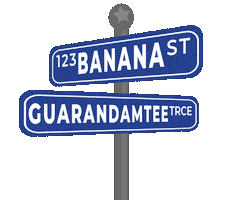 Banana Roadsign Sticker by Glennda Baker