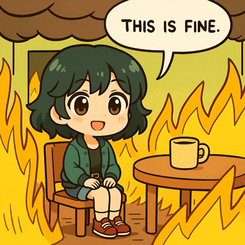 Its Fine Burn GIF by Persona