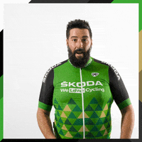Happy Surprise GIF by Škoda We Love Cycling France