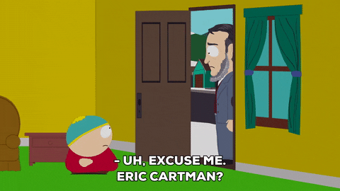 answering eric cartman GIF by South Park 