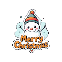 Christmas Joy Snowman Sticker