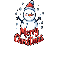 Christmas Joy Snowman Sticker