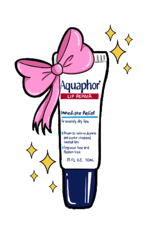Aquaphor beauty sparkle self care bow Sticker