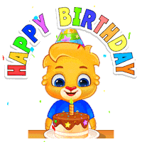 Celebrate Happy Birthday Sticker by Lucas and Friends by RV AppStudios