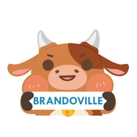 BrandovilleStickers giphyupload excited bouncy ox Sticker
