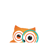 agrader owl search curious find Sticker