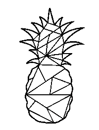Fruit Pineapple Sticker by Anna Hafner