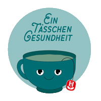 BadHeilbrunner happy tea healthy teatime Sticker