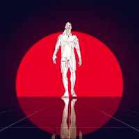 charlos_ sun walking vaporwave lofi GIF