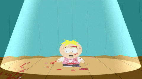 butters stotch blood GIF by South Park 