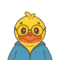 Duck Oops Sticker