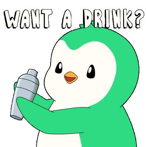 Gin Tonic Penguin Sticker by Abster