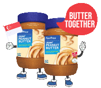 FairPrice_SG peanut butter block party hdb singapore flag Sticker