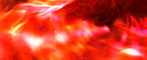 the girl on fire GIF