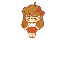 Kawaii Girl Sticker