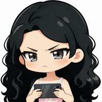 Girl With Phone GIF