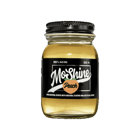 peach turn up st louis nelly moonshine Sticker