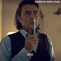 Ian Mcshane Shut Up GIF by American Gods