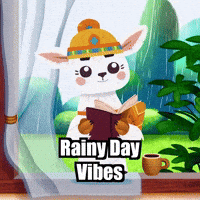 Rain Relaxation GIF by Llamaozi