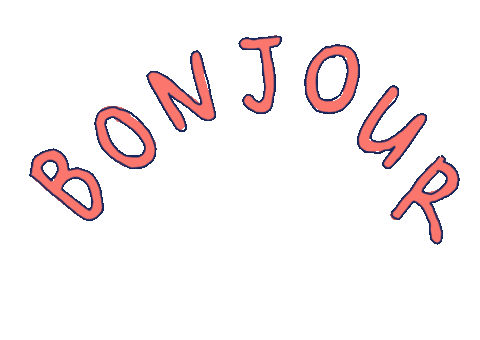 Bonjour Hello Sticker