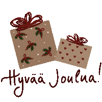 Merry Christmas Joulu Sticker by Vau Graphics Oy